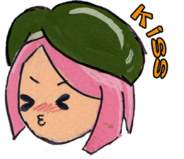 Little Girl in the world : She is naive sticker #6852798