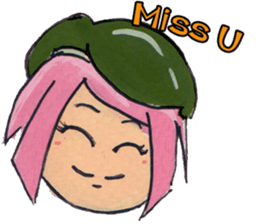 Little Girl in the world : She is naive sticker #6852799