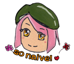 Little Girl in the world : She is naive sticker #6852800