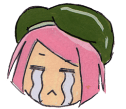 Little Girl in the world : She is naive sticker #6852804