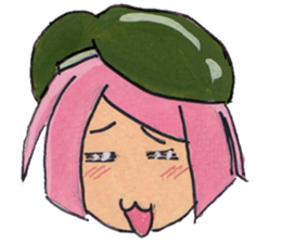 Little Girl in the world : She is naive sticker #6852805