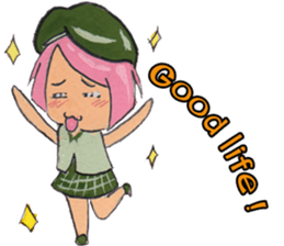 Little Girl in the world : She is naive sticker #6852808