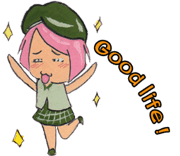 Little Girl in the world : She is naive sticker #6852808