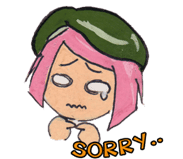 Little Girl in the world : She is naive sticker #6852809