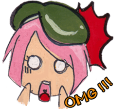 Little Girl in the world : She is naive sticker #6852810