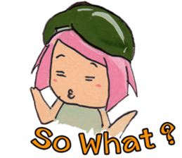 Little Girl in the world : She is naive sticker #6852812