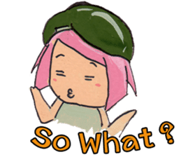 Little Girl in the world : She is naive sticker #6852812