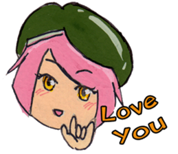 Little Girl in the world : She is naive sticker #6852813