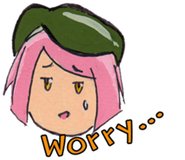 Little Girl in the world : She is naive sticker #6852814