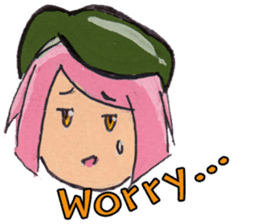 Little Girl in the world : She is naive sticker #6852814