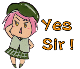 Little Girl in the world : She is naive sticker #6852815