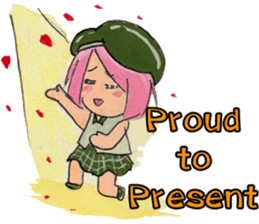 Little Girl in the world : She is naive sticker #6852816