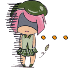 Little Girl in the world : She is naive sticker #6852817