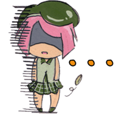 Little Girl in the world : She is naive sticker #6852817