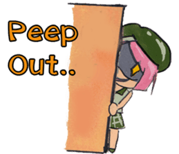 Little Girl in the world : She is naive sticker #6852818