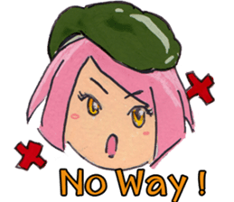 Little Girl in the world : She is naive sticker #6852820