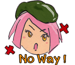 Little Girl in the world : She is naive sticker #6852820