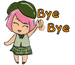 Little Girl in the world : She is naive sticker #6852823