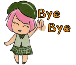 Little Girl in the world : She is naive sticker #6852823