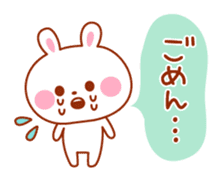 Rabbit and cat lover sticker #6852912