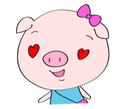 Mr. and Ms. Piggy - English ver. sticker #6853080