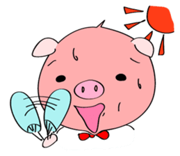 Mr. and Ms. Piggy - English ver. sticker #6853093