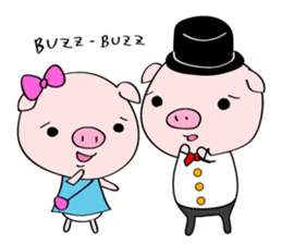 Mr. and Ms. Piggy - English ver. sticker #6853095