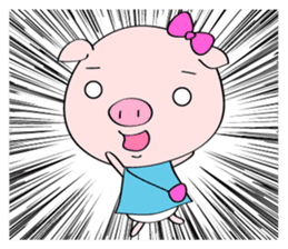 Mr. and Ms. Piggy - English ver. sticker #6853099