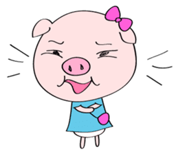 Mr. and Ms. Piggy - English ver. sticker #6853100