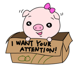 Mr. and Ms. Piggy - English ver. sticker #6853101