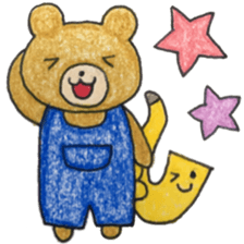 Stamp of Mr. bear and Mr. saxophone. sticker #6854220