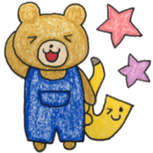 Stamp of Mr. bear and Mr. saxophone. sticker #6854220