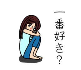 UZAI woman 3 sticker #6854249