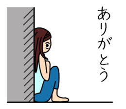 UZAI woman 3 sticker #6854279