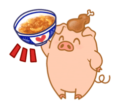 carnivorous pig appeared! sticker #6854600
