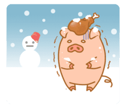 carnivorous pig appeared! sticker #6854605