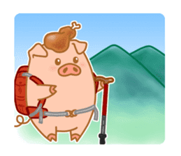carnivorous pig appeared! sticker #6854608