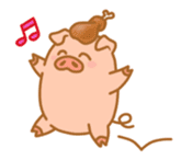 carnivorous pig appeared! sticker #6854613
