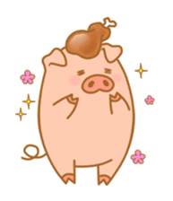 carnivorous pig appeared! sticker #6854614
