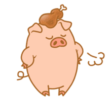 carnivorous pig appeared! sticker #6854616