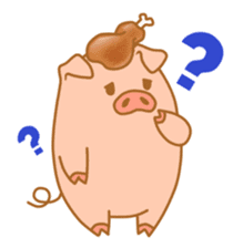 carnivorous pig appeared! sticker #6854618