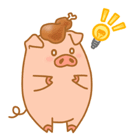 carnivorous pig appeared! sticker #6854619