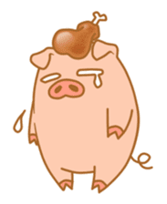 carnivorous pig appeared! sticker #6854620