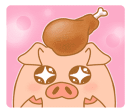 carnivorous pig appeared! sticker #6854629