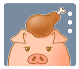 carnivorous pig appeared! sticker #6854630