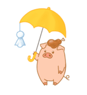 carnivorous pig appeared! sticker #6854632