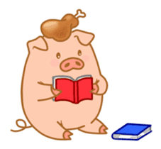carnivorous pig appeared! sticker #6854635