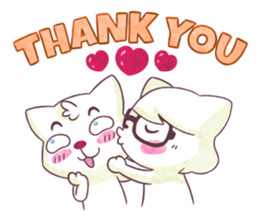 Cute Couple Pe & Paw sticker #6854644