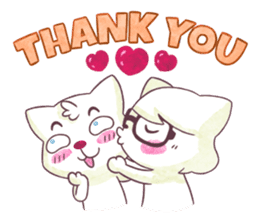 Cute Couple Pe & Paw sticker #6854644