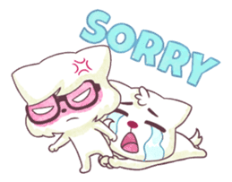 Cute Couple Pe & Paw sticker #6854645